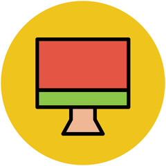 English class flat rounded icon 