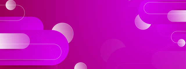 Vector modern banner business background with geometric shapes colorful colourful