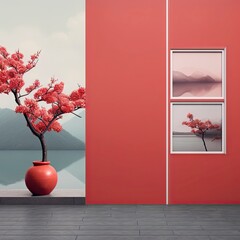 Chinese - Japan style interior abstract