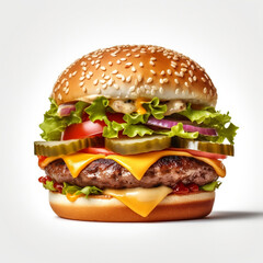 Gourmet Burger Bliss: A Mouthwatering Cheeseburger Creation