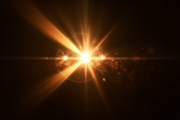 Light flare Glowing light explodes Light effect ray shining sun