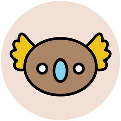 Animals Face Avatar Vector Icons