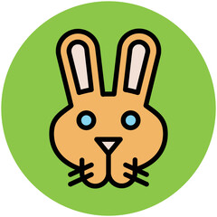 Obraz premium Animals Face Avatar Vector Icons