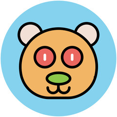 Animals Face Avatar Vector