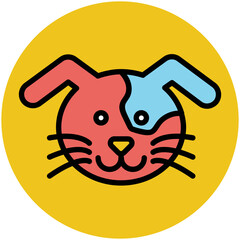 Animals Face Avatar Vector