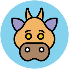 Animals Face Avatar Vector