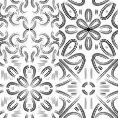 Vector illustration. Seamless pattern. Pattern tile. A large set.
