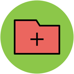 Fototapeta premium Flat rounded icon of book 