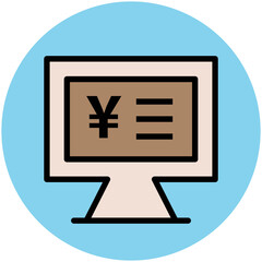 Fototapeta premium Business and Office Colored Vector