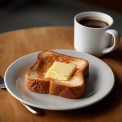 Butter toast coffee Ai.general 