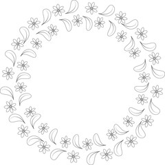 Hand Drawn Sphere Line Art Illustration Cartoon Card