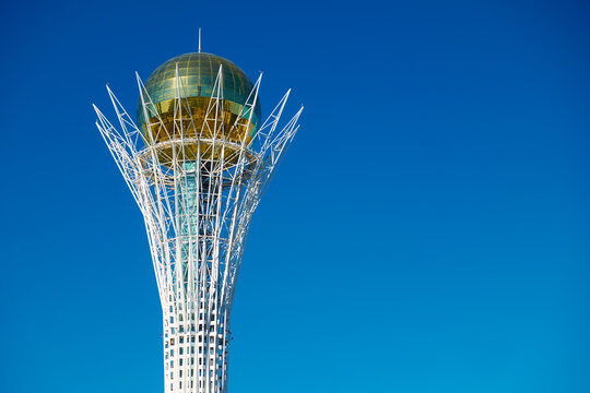 Top part of Baiterek tower in Astana