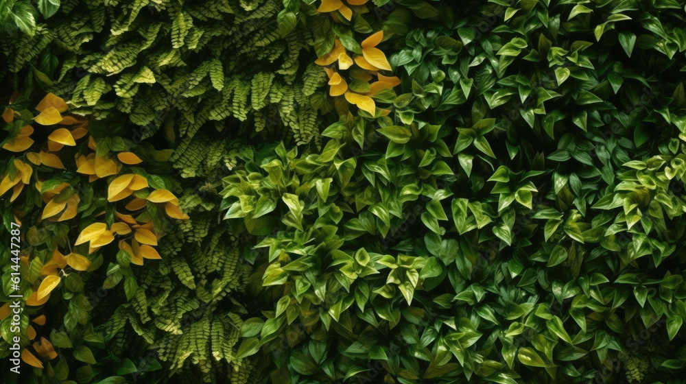 Wall mural Colorful walls of vegetation