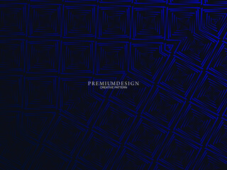 Premium background design with dark blue luxury motif. Vector horizontal template, for digital lux business banners, contemporary formal invitations, luxury vouchers, gift certificates, etc.