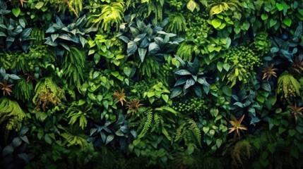 Obraz premium Colorful walls of vegetation