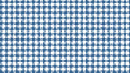 Blue gingham tablecloth. Red fabric pattern texture - vector textile background. Kitchen table cloth