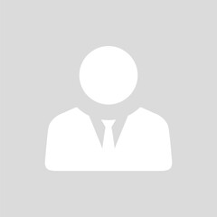 Default businessman avatar icon vector. Social media user photo concept