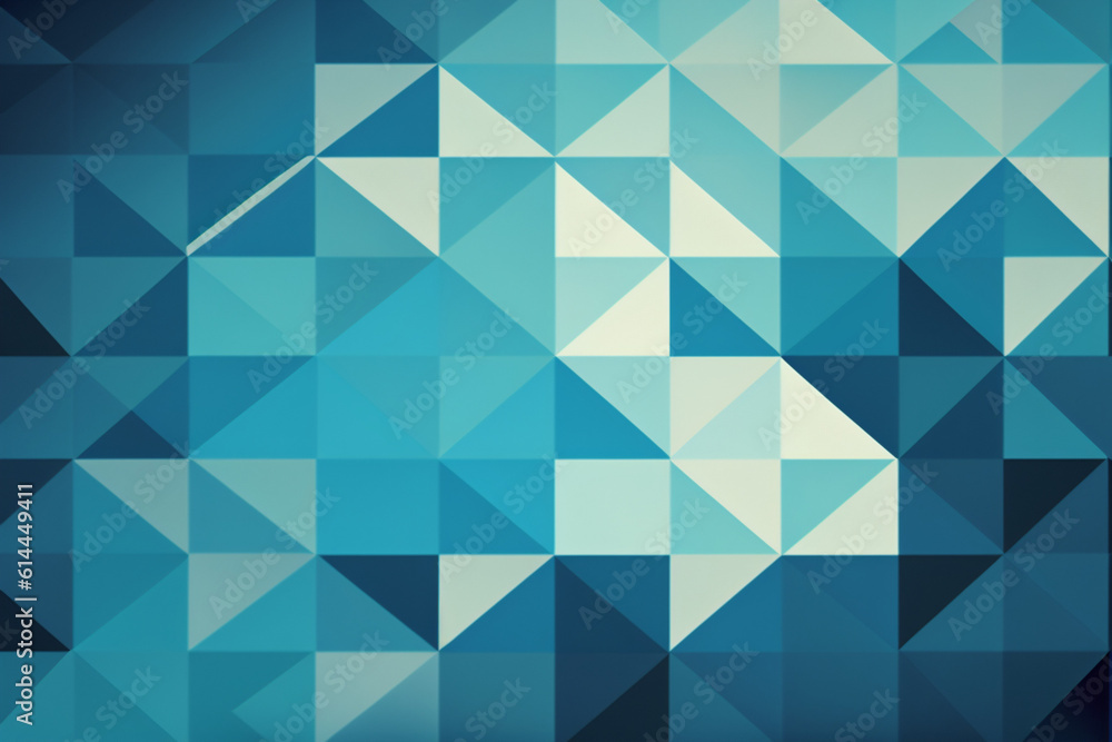 Wall mural abstract geometric background, blue and white background