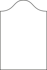 Boho frame arch png illustration modern minimalistic retro aesthetic linear arc portal logo bohemian design element mystical geometric abstract border