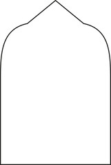 Boho frame arch png illustration modern minimalistic retro aesthetic linear arc portal logo bohemian design element mystical geometric abstract border