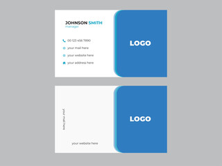 Creative and modern business card template. Double-sided business card. Portrait and landscape orientation. Horizontal and vertical layout. 