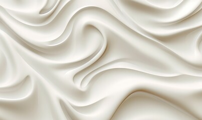  a white background with a wavy pattern in the middle of it, with a soft, wavy pattern in the middle of the image,.  generative ai