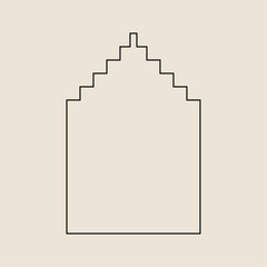 Boho frame arch vector illustration modern minimalistic retro aesthetic linear arc portal logo bohemian design element mystical geometric abstract border