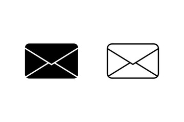 Mail icons set. email sign and symbol. Envelope icon
