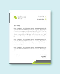 Abstract Corporate Business Style Letterhead Design Vector Template For Your Project. Simple And Clean Print Ready Design, Elegant Flat Design Vector Illustration.