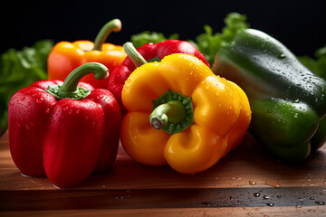 Raw vegetables. Generative AI