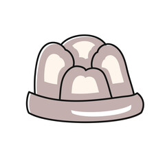 jelly hand drawn vector illustration