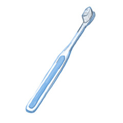 青色の歯ブラシ