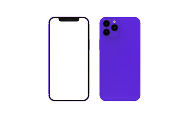 iphone 15 pro phone with screen isolated