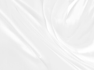 Naklejka na ściany i meble elegrance soft fabric white abstract smooth curve shape decorate fashion textile background