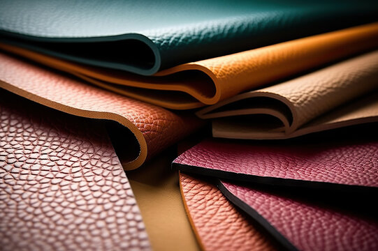 Premium AI Image  Textured surface of premium leather for crafting created  with generative ai