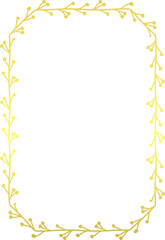 Emerald Shape luxury gold frame golden vector flower frame wreath floral Vector laurel decoration picture frame branches elements wedding anniversary new year Christmas background