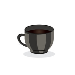 Realistic Different Coffee Cup Illustration Vector Design With White Background, Different Types Of Illustration Coffee Drinks. Coffee Cup With Cap Icon Vector