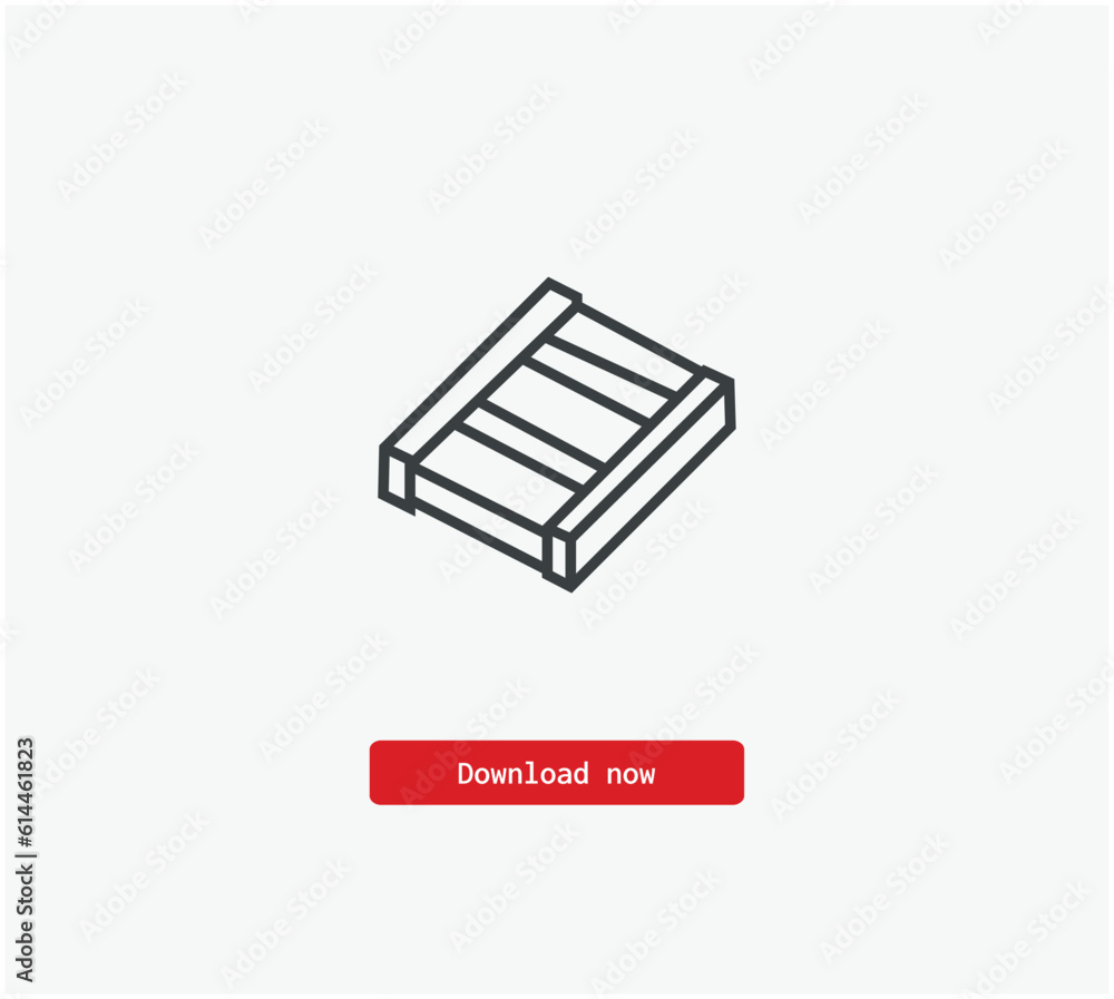 Poster box vector icon. symbol in line art style for design, presentation, website or mobile apps elements,