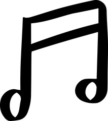 music symbol freehand