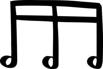 music symbol freehand