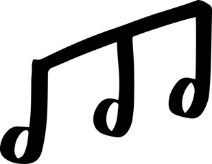 music symbol freehand