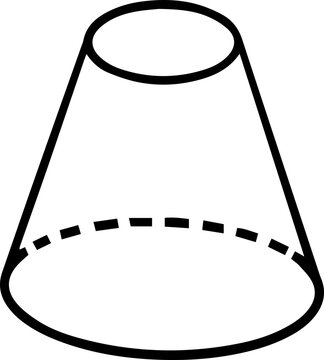 Truncated Cone geometric shapes
