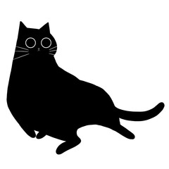 black cat illustration