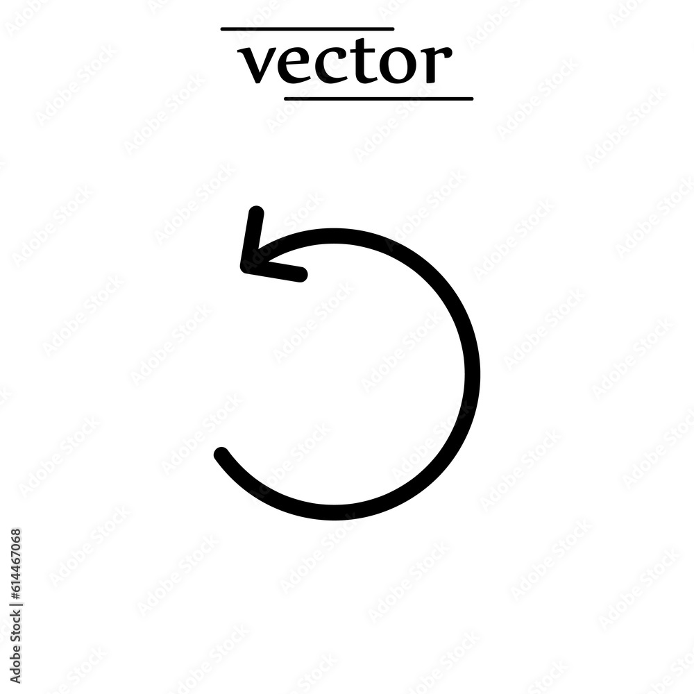 Poster reload social media icon, rotate symbol modern simple vector for web site or mobile app.eps