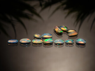 Natural Ethiopian Opal Loose Gemstones Lot