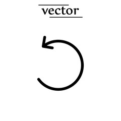 Reload Social Media Icon, Rotate Symbol Modern Simple Vector For Web Site Or Mobile App.eps