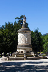 Obraz premium Statue dedicated to the tenor Julian Gayarre, Pamplona (Spain)