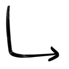 Hand drawn Black Arrow dirty brush, arrow paint, Creative arrow design doodle icons illustration