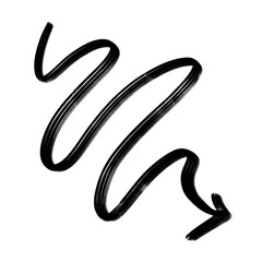 Hand drawn Black Arrow dirty brush, arrow paint, Creative arrow design doodle icons illustration