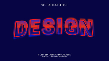 Design 3D Editable Vector Text Effect Template